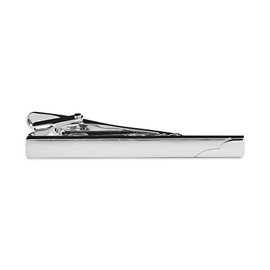 The Masonic Exchange Elegant Wavy Tie Clip - [Silver][2 1/4'' Wide]