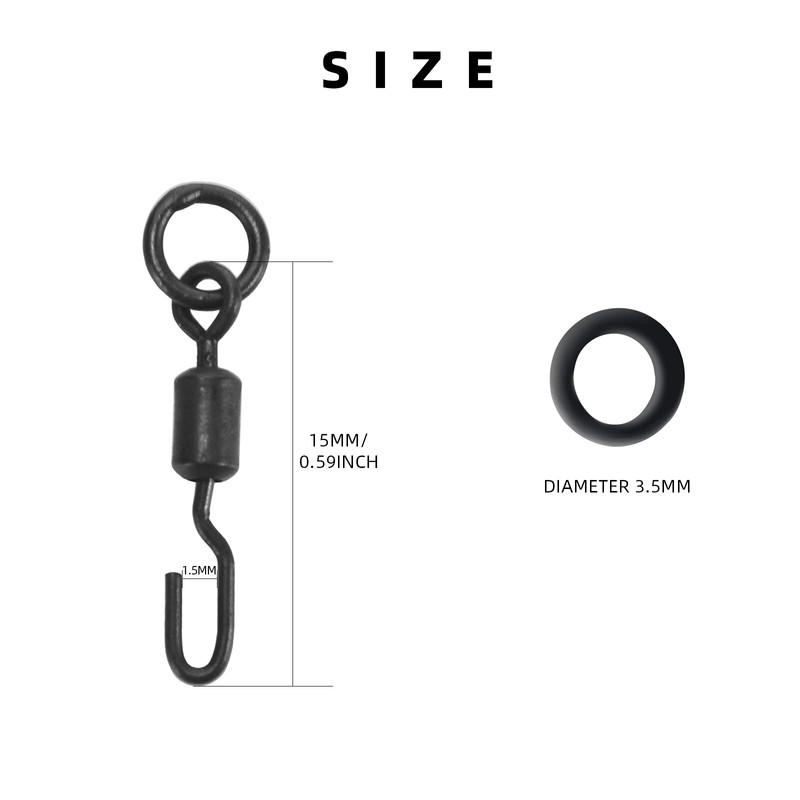 SF Spinner Swivels Quick Change Swivel with Ring Size 11
