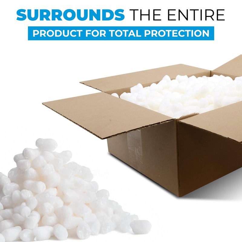 Aruva Kitchen Biodegradable Peanuts 0.5 cu ft naturaly antistatic compostable