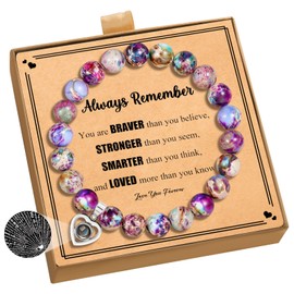 Inspirational Gifts for Women as Always Remember Bracelets for Teen Girls, I Love You in 100 Languages Bracelet as Encouragement Gifts and Christmas Gifts for Daughter Granddaughter Friends Sister