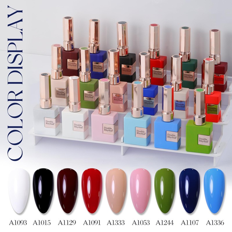 Double Rhythm 15ML Gel Nail Polish Pure Sheer Same Color