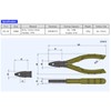 ENGINEER ENGINEER PZ-32 Screw Extraction Pliers (remove damaged screws quickly/easily),