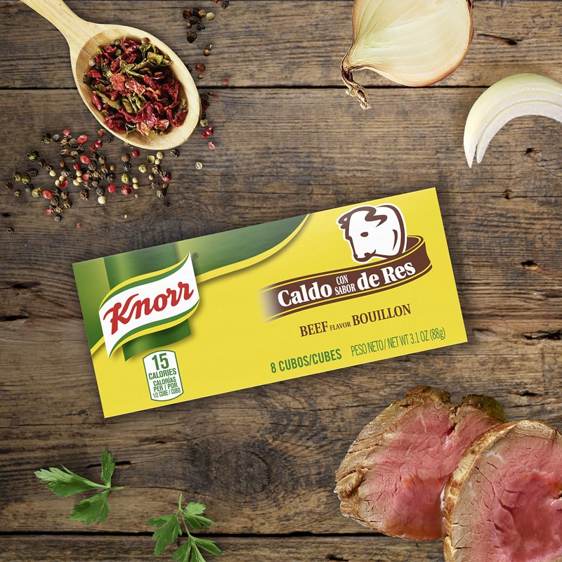 Knorr Bouillon Cubes Beef Flavor Bouillon/Caldo de Res Pack of