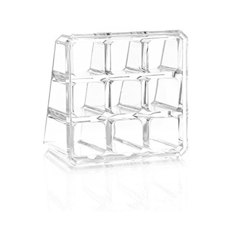perfk 9 Grids Lipstick Holder Storage Stand Lip Gloss Holder