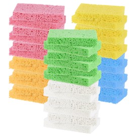 M METERXITY 6-Set Kitchen Sponges, Condense Eco Cellulose Non-Scratch Scrub Heavy Sponge for Kitchen/Household/Bathroom, Clean Tough Messes Dish Scrubber [Multicolor]