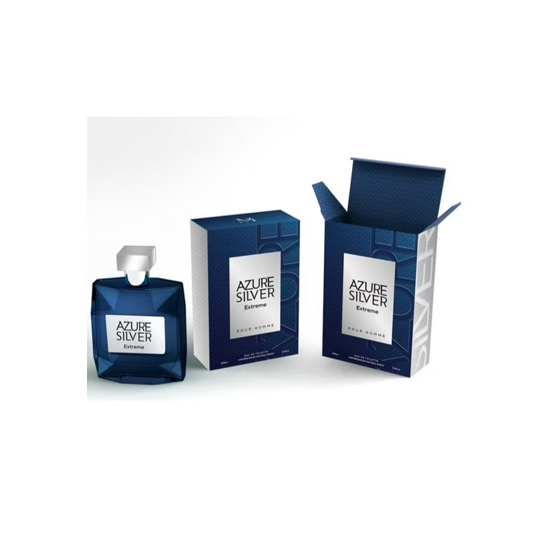 Mirage Brands Azure Silver Extreme Cologne For Men 3.4 oz.