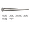 Ajax Tools 649 Broad Head Bull Pin, 1-1/16-Inch X 10