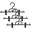Sawafuji BOJ-03 Bottom Hanger, Connected, Set of 3, Black, Width