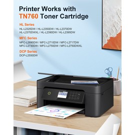 E-Z Ink Pro E-Z Ink Pro TN760 TN-760 TN730 TN-730 Toner Cartridge Replacement for Brother tn760 TN-760 to Use with HL-L2350DW HL-L2370DW HL-L2390DW HL-L2395DW MFC-L2710DW MFC-L2750DW Printer(4black)
