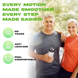 Menpol Adult Diaper Covers Waterproof, Leakproof Incontinence Plastic Pants Protective, Reusable Rubber Underwear for Women (1, Gray, 3XL)