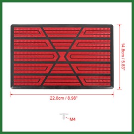 Motoforti 2Pcs Universal Car Floor Carpet Mat Plate Patch Heel Scuff Plate Long-lasting