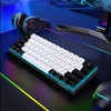 Snpurdiri 60% Wired Mechanical Gaming Keyboard, Ice Blue LED Backlit
