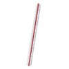 UQMIQURA 30 cm Scale Ruler, Plastic Scale Ruler, Triangular Ruler,
