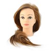 Domary Mannequin Head Hairstyling Training Head with Hair Large Volume