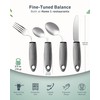 Adaptive Utensils Set (4-Piece) – 42° Angled, 3 oz Weighted