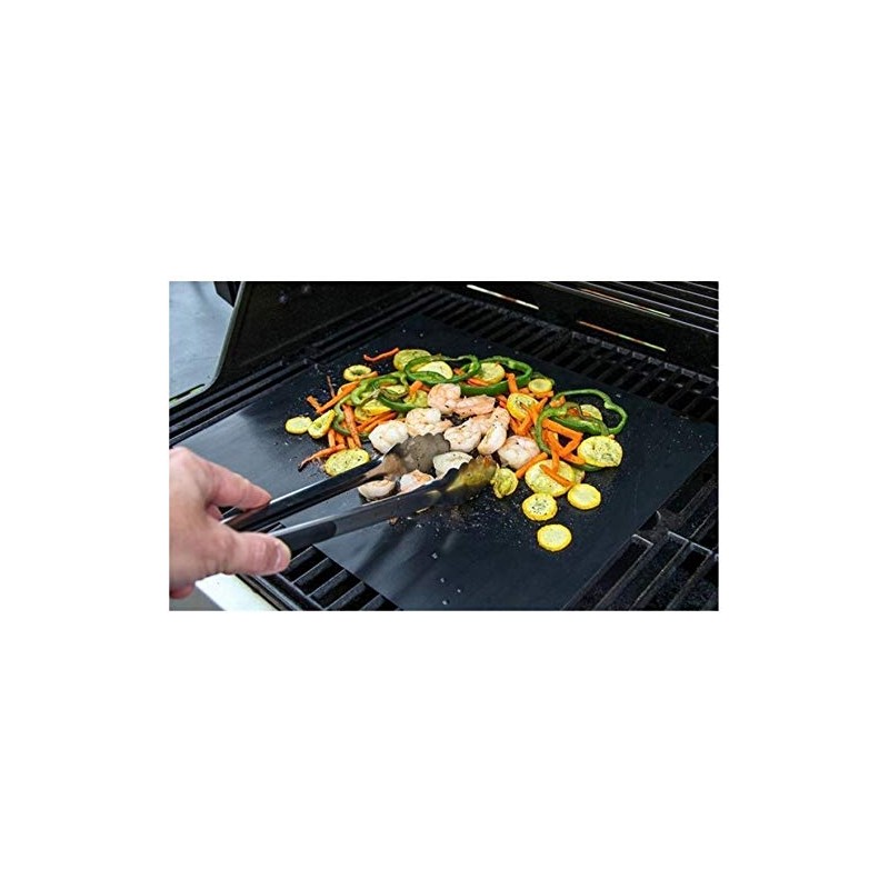 Vinsani 5PC Non-Stick BBQ Grill Mat(40 x 33 cm)–Universal Barbeque