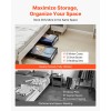 Clear Lid Underbed Container 7.3 Inch Rolling Shoe Organizer 36.0