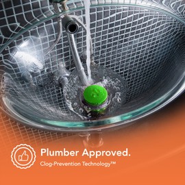 SinkShroom The Revolutionary - Protector de Drenaje para Fregadero, Filtro y snare, Color Verde