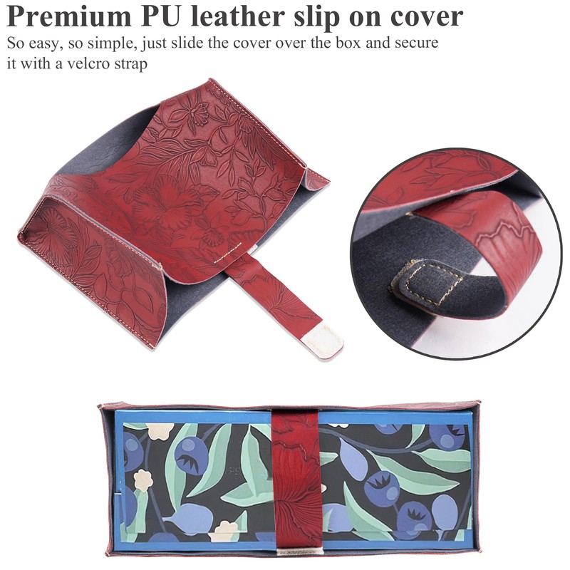 Hennaja Leather Cover for Disposable Paper Hand Towel Box, Compatible