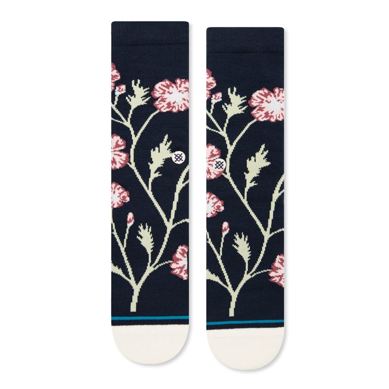 Stance Poppie Crew Socks Navy, navy, L