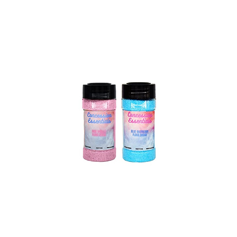 Perfectware 2ct- 16oz Jars of Cotton Candy Floss Sugar (Pink