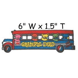 C&D Grateful Dead Tour Bus w/ Dancing Bears Logo Patch Embroidered Iron or Sew On