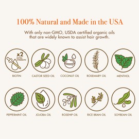 Red By Kiss Growth MD Strengthening Hair Oil with Biotin Rosemary for Hair Growth & Thinning, Cooling Scalp Treatment, Strengthens & Thickens Hair, Soothes Irritation (4 Fl Oz)