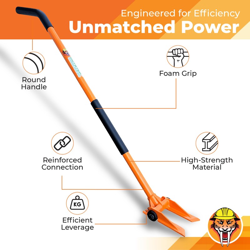 Gutster 60” Demolition Pry Bar & Crowbar – Round Handle