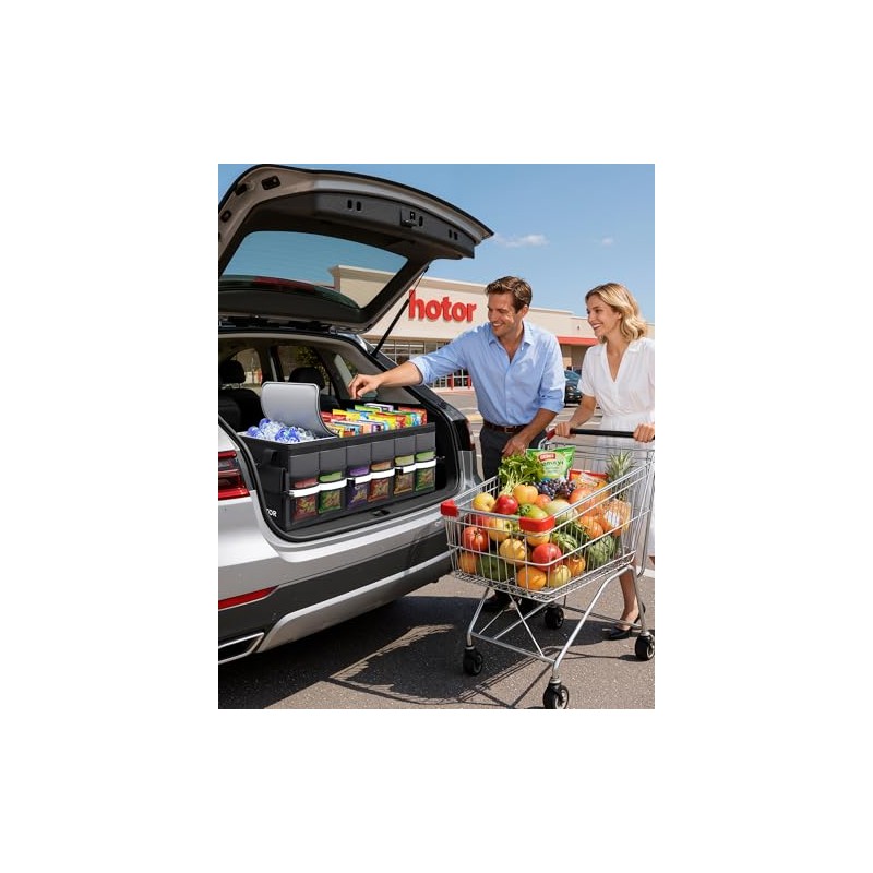 HOTOR Car Trunk Organizer - Trunk Organizer for SUV with