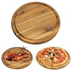 LS-LebenStil XL Pizza Plate 32 cm Round Bamboo Wood FSC