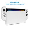 TIKOdirect Transparent Case Compatible with Switch OLED, Dockable Clear Protective
