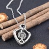 GAUEIOUR Mechanical Rotatable Gear Pendant Necklace,Luxury Pendant, Retro Punk Necklace,