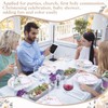 Zopeal 80 Pcs 7 Inch Baptism Plates God Bless Baptism