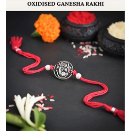 SajShrungar Sp Oxidise Rakhi 1 Set (Rakhi) 1 Set -3