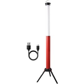MaxWorks 1500 Lumen LED Work Light – USB-C Rechargeable, 6000mAh Li-ion Battery, 4 Modes (1500/750/375 Lumens, SOS), Red & White Light, Foldable Tripod, Water-Resistant