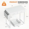 Elevon Small Computer Desk 32 Inch with 2 Fabric Storage