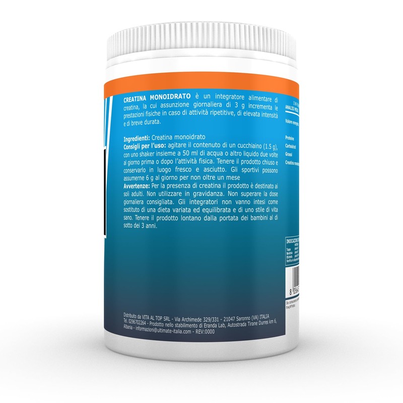 Creatina monoidrato - 500g - Ultimate Italia