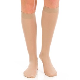 Berkshire womens 3 Pairs Opaque Trouser Pantyhose With Sandalfoot Toe Knee High, Nude, 9 11 US