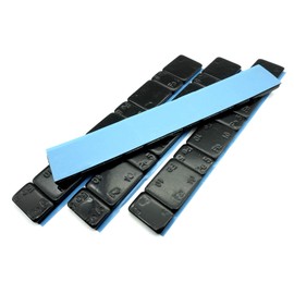 Felgenfactory Steel 240g Balancing Weights, Black, 18 x 3.8 mm, 4 Pieces with Tear Edge