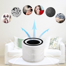 Core 300 Replacement Filter Compatible with Levoit Core 300,3 in 1 Pre-Filter,H13 True HEPA,Carbon Filter,Part Core 300-RF,Core 300S,Core P350,P350-RF,2 Pack