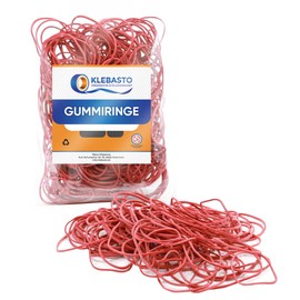 KLEBASTO Rubber Bands | Rubber Rings for Household, Office, Crafts | Household Rubber Bands for Bundling, Fixing & Closing and Much More | 60% Rubber Content | Rubber Ring (Diameter 70 mm | 100 g Bag)