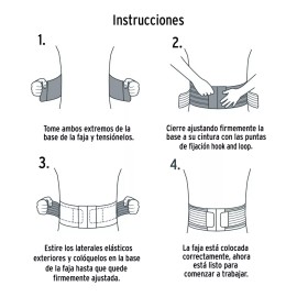 Truper Faja De Apoyo Lumbar Para Carga Gimnasio Gym Mediana