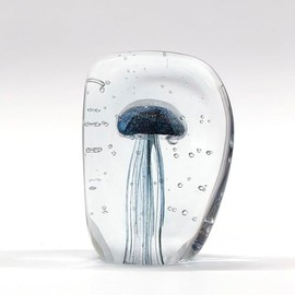 Keystone Glass Art Paperweight Navy Rectangle JF IN010702