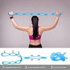 Adjustable 7-Ring Resistance Bands for Fitness, Yoga, Pilates, Physical Therapy,