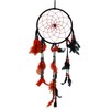 SuSvapnnah Red Black Dreamcatcher Boho Dream Catcher Wall Hanging Window