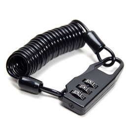 Goods Land GD-DIALWLK Wire Lock, Wire Cable, 3 Digit Bike Helmet Lock, Anti-Theft