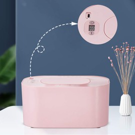 Wet Wipe Heater, 181x98x98mm Baby Wipes Heater Wet Wipes Warmer Wet Tissues Top Heating Box with Adjustable Temperatures 24 Hours Smart Constant Temperature