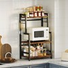 Kitchen Countertop Organizer,3 Tier Large Spice Rack Organizer with Adjustable