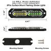 ASPL 8pcs Sync Feature Ultra Slim 12-LED Surface Mount Flashing