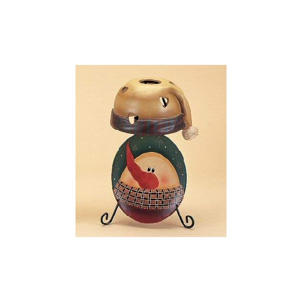 Crazy Mountain Snowman Tealight Lamp